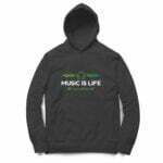 Music Life Hooded Sweatshirt with Kangaroo Pockets - Its Clover
