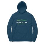 Music Life Hooded Sweatshirt with Kangaroo Pockets - Its Clover