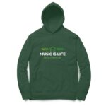 Music Life Hooded Sweatshirt with Kangaroo Pockets - Its Clover
