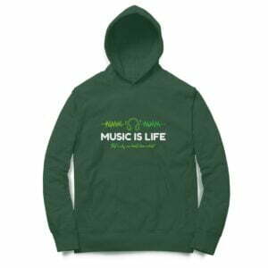 Music Life Hooded Sweatshirt with Kangaroo Pockets - Its Clover