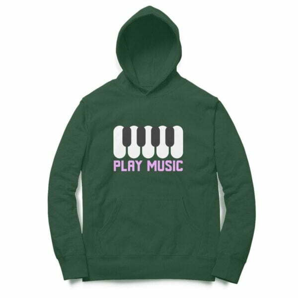 Play Music Hooded Sweatshirt with Kangaroo Pockets - Its Clover