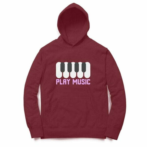 Play Music Hooded Sweatshirt with Kangaroo Pockets - Its Clover