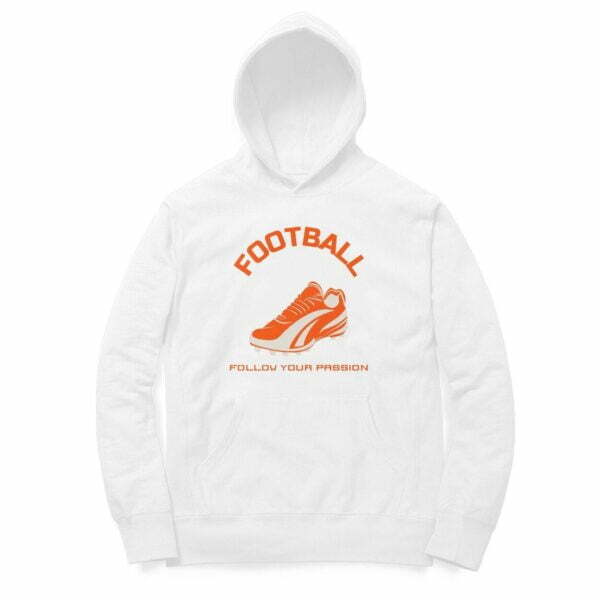 Football Hooded Sweatshirt with Kangaroo Pockets - Its Clover