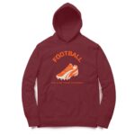 Football Hooded Sweatshirt with Kangaroo Pockets - Its Clover