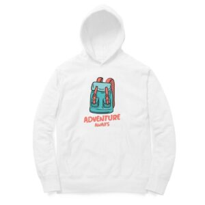 Adventure Awaits Hooded Sweatshirt with Kangaroo Pockets - Its Clover