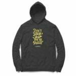 Quoted Hooded Sweatshirt with Kangaroo Pockets - Its Clover