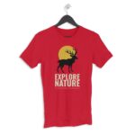Explore nature Men's Round Neck Half Sleeve T-shirt - Its Clover
