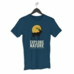Explore nature Men's Round Neck Half Sleeve T-shirt - Its Clover