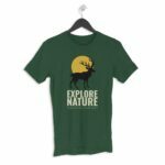 Explore nature Men's Round Neck Half Sleeve T-shirt - Its Clover