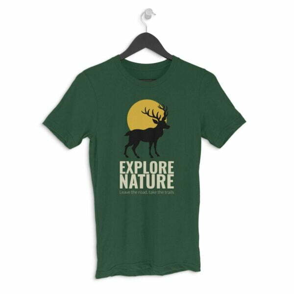 Explore nature Men's Round Neck Half Sleeve T-shirt - Its Clover
