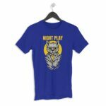 Night Play Men's Round Neck Half Sleeve T-shirt - Its Clover