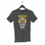 Night Play Men's Round Neck Half Sleeve T-shirt - Its Clover