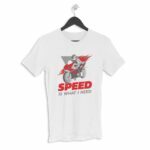 Bike Speed Men's Round Neck Half Sleeve T-shirt - Its Clover