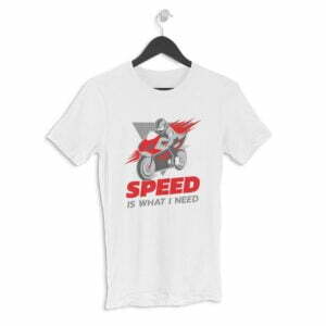 Bike Speed Men's Round Neck Half Sleeve T-shirt - Its Clover