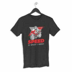 Bike Speed Men's Round Neck Half Sleeve T-shirt - Its Clover