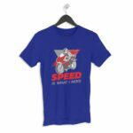Bike Speed Men's Round Neck Half Sleeve T-shirt - Its Clover