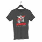 Bike Speed Men's Round Neck Half Sleeve T-shirt - Its Clover