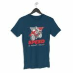 Bike Speed Men's Round Neck Half Sleeve T-shirt - Its Clover
