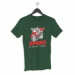Bike Speed Men's Round Neck Half Sleeve T-shirt - Its Clover