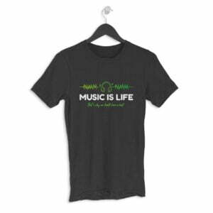 Music Life Men's Round Neck Half Sleeve T-shirt - Its Clover