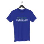 Music Life Men's Round Neck Half Sleeve T-shirt - Its Clover