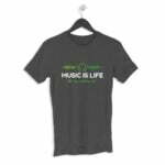 Music Life Men's Round Neck Half Sleeve T-shirt - Its Clover