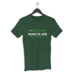 Music Life Men's Round Neck Half Sleeve T-shirt - Its Clover