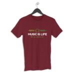 Music Life Men's Round Neck Half Sleeve T-shirt - Its Clover