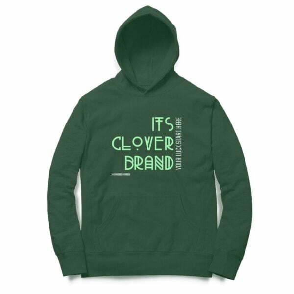 itsCloverBrand official Hooded Sweatshirt with Kangaroo Pockets - Its Clover