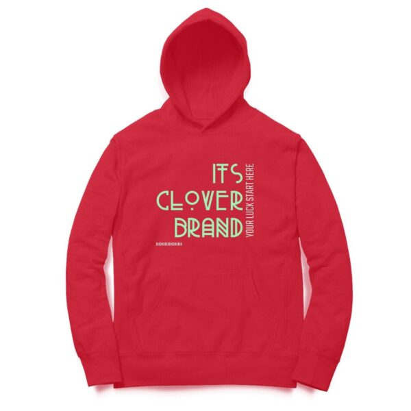 itsCloverBrand official Hooded Sweatshirt with Kangaroo Pockets - Its Clover