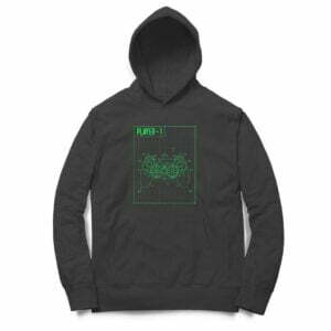 Game Player 1 Hooded Sweatshirt with Kangaroo Pockets - Its Clover