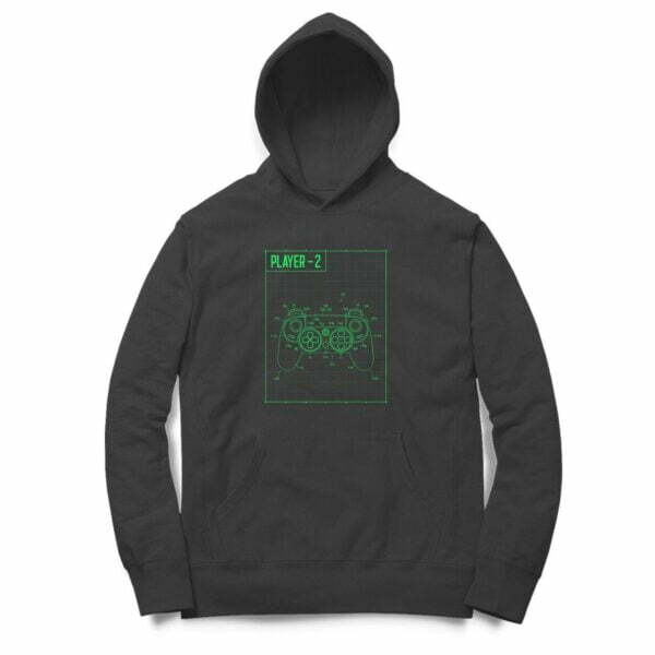 Game Player 2 Hooded Sweatshirt with Kangaroo Pockets - Its Clover