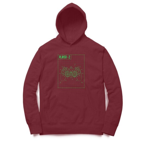 Game Player 2 Hooded Sweatshirt with Kangaroo Pockets - Its Clover