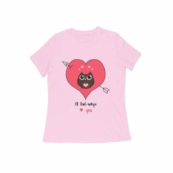 Love Owl Women's Round Neck T-shirt - Its Clover