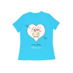 Love Duck Women's Round Neck T-shirt - Its Clover