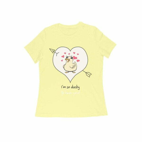 Love Duck Women's Round Neck T-shirt - Its Clover