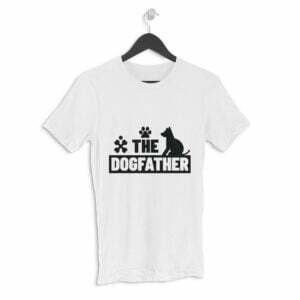 Dog Father Men's Round Neck Half Sleeve T-shirt - Its Clover