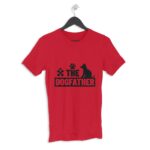 Dog Father Men's Round Neck Half Sleeve T-shirt - Its Clover