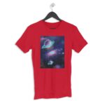 Space Men's Round Neck Half Sleeve T-shirt - Its Clover