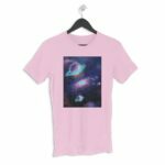 Space Men's Round Neck Half Sleeve T-shirt - Its Clover
