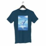 Shark Men's Round Neck Half Sleeve T-shirt - Its Clover