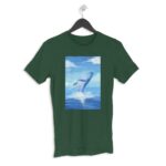 Shark Men's Round Neck Half Sleeve T-shirt - Its Clover