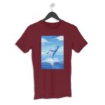 Shark Men's Round Neck Half Sleeve T-shirt - Its Clover