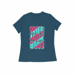 Wife Mom Boss Women's Round Neck T-shirt