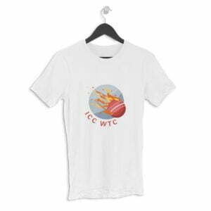 World Cup Test Cricket Men's Round Neck Half Sleeve T-shirt