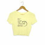 Eat Sleep Travel Repeat Women's Crop Top