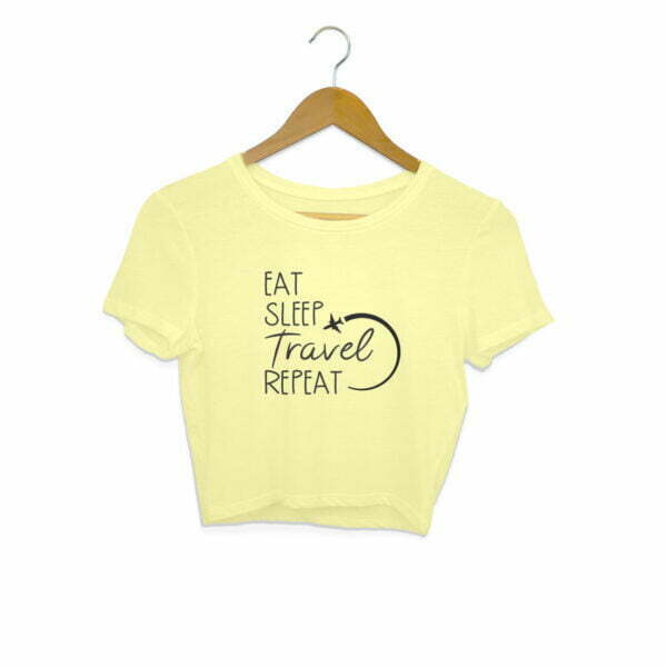 Eat Sleep Travel Repeat Women's Crop Top
