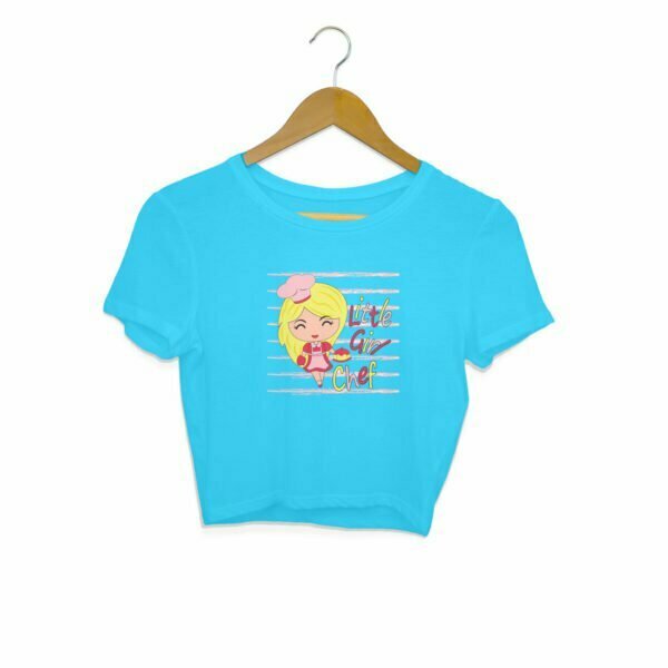Little Girl Chef Queen Women's Crop Top