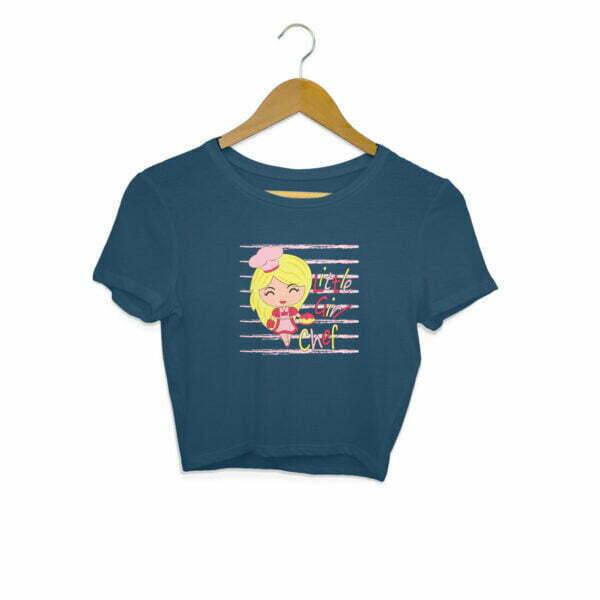 Little Girl Chef Queen Women's Crop Top