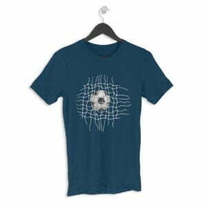 Football Goal Men's Round Neck Half Sleeve T-shirt